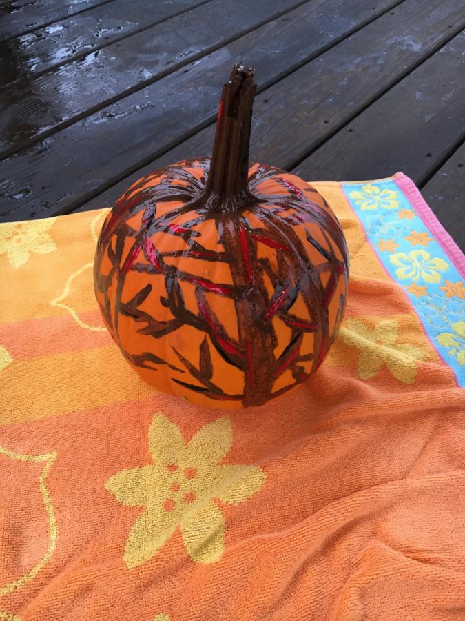 Carved pumpkin for DECA