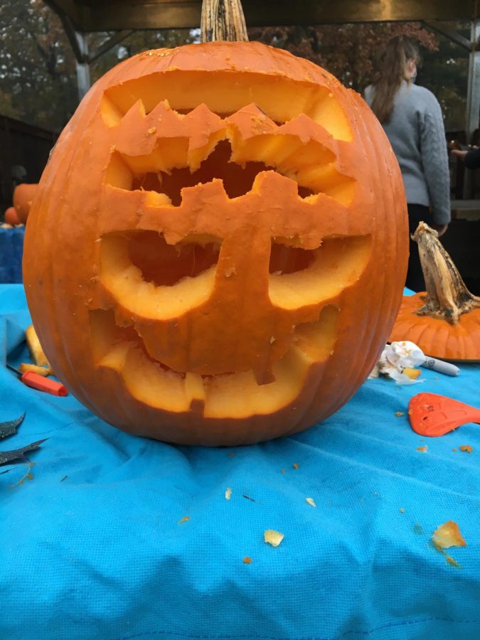 Carved pumpkin for DECA