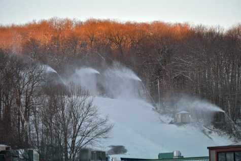 Snow is being readily made as the busy season starts at Wachusett Mountain