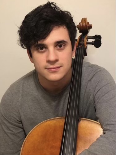 Mateo Vidali and his cello