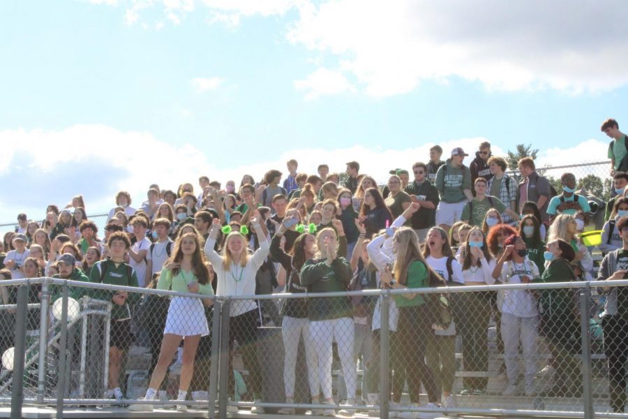 Homecoming outdoor pep rally